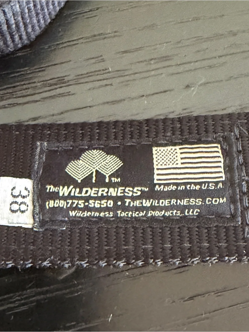 The Wilderness Tactical Original Instructor Belt Black Size 38 EDC CCW 5-Stitch